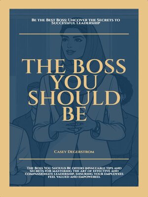 cover image of The boss you should be